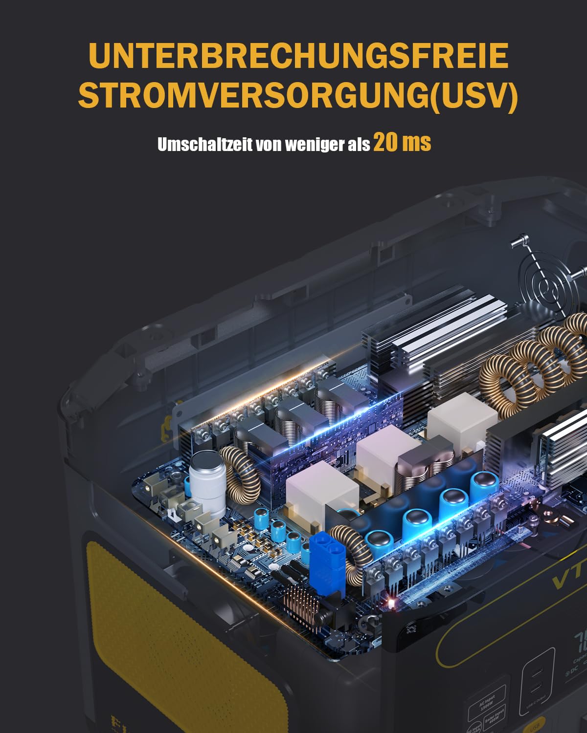 VTOMAN FlashSpeed 1500 Tragbare Powerstation 3096Wh - 1500W(Spitze 3000W) Solar Generatoren Paket (Inklusive Zusatzbatterie & 400W Solarpanel), LiFePO4 Batterie 12 Ausgangsport für Notstrom, Camping